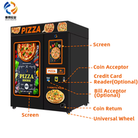 Distributeur automatique de pizza intelligent entièrement automatique de l'usine Shanghai Miracle chauffage rapide pizza congelée avec fonction SDK automatique