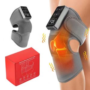 Wireless USB <b>Rechargeable</b> Knee Massager <b>Heating</b> Touch Panel 3000mAh Battery Compression Sleeve Timing Control - Product Image 3