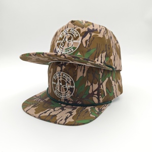 Gorra Snapback Richardson 256 Vintage Deportiva de 5 Paneles con Visera Plana de Nylon y Cuerda, Personalizable con Logotipo Bordado - Product Image 1