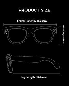 แว่นตาอัจฉริยะ M01 AI กล้อง 1080P HD บันทึกวิดีโอ จดจำวัตถุ <span class=keywords><strong>แปล</strong></span>ภาษาแบบเรียลไทม์ สำหรับฟังเพลง แว่นตาสวมใส่ได้ - Product Image 6