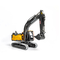E010-003 Double E Hobby Excavadora RC Volvo 1:14 2.4G 24CH con Control Remoto, Excavadora EC160, Vehículo Eléctrico de Juguete Totalmente Funcional