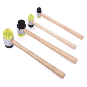 Marteau d'installation à manche en bois, tête en cuir de 25 mm, pour tapoter et étaler, fournitures artisanales, utilisation résidentielle et commerciale, rénovation - Product Image 4