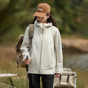 Chaqueta Softshell Impermeable y Cortavientos para Hombre, de Manga Larga, Transpirable, con Capucha, para Senderismo y Camping - Product Image 3