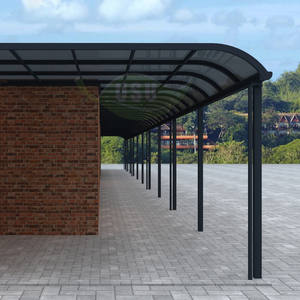 Porte fenêtre auvent extérieur <span class=keywords><strong>couverture</strong></span> en aluminium <span class=keywords><strong>plaque</strong></span> acrylique moderne <span class=keywords><strong>Polycarbonate</strong></span> Protection contre la neige auvent extérieur - Product Image 4