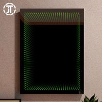 Miroir infini de Tunnel décoratif pour plafond rvb Led éclairé magique 3D miroir mural éclairé 220v