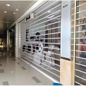 Customized Commercial Shop Transparent PC Acrylic Sliding <strong>Door</strong> Automatic Polycarbonate Slat <strong>Rolling</strong> Shutter <strong>Door</strong> - Product Image 4