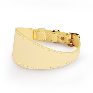 Laisse large personnalisée en cuir souple de Western avec logo personnalisé en usine collier de chien fin uni imperméable réglable confortable - Product Image 1