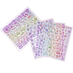 1 Hoja <span class=keywords><strong>de</strong></span> Adhesivos para Uñas con Diseño <span class=keywords><strong>de</strong></span> Flores <span class=keywords><strong>de</strong></span> <span class=keywords><strong>Verano</strong></span> <span class=keywords><strong>2022</strong></span>, Adhesivos con Forma <span class=keywords><strong>de</strong></span> Hoja y Corazón para Decoración <span class=keywords><strong>de</strong></span> Uñas, Papel Decorativo para Uñas, Tatuajes, <span class=keywords><strong>Manicura</strong></span> - Product Image 5