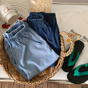 Colección Verano 2026: Nuevos Pantalones Casuales <span class=keywords><strong>para</strong></span> Niños Estilo Coreano, Jeans Ligeros Anti-Mosquitos <span class=keywords><strong>para</strong></span> Bebés, Fáciles de Combinar - Product Image 2