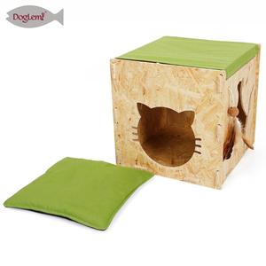 OSB tablero gato <span class=keywords><strong>hamaca</strong></span> <span class=keywords><strong>de</strong></span> <span class=keywords><strong>madera</strong></span> casa perrera cama Cueva del Gato - Product Image 2