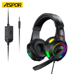 Auriculares para Juegos ASPOR A258 RGB con Controladores Grandes de 50 mm, Sonido Envolvente <span class=keywords><strong>3D</strong></span>, Diseño Ligero con Micrófono - Product Image 1