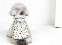 Gilet pour Pomeranian Couleurs Macaron, Vêtements d'été pour Chien et Chat, Motif Animalier Dessin Animé Mignon, Style Moderne