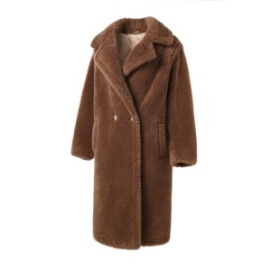 2023 Neues Design hochwertige benutzer definierte 100 Wolle Kamel Kaschmir Winterkleid ung für Damen bekleidung Mäntel - Product Image 1