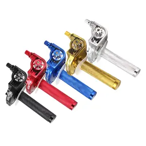 Acelerador Universal de aluminio de 22mm, empuñaduras giratorias para manillar para motocicleta, Scooter, bicicleta de calle