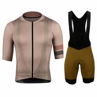 Nouveau Maillot de Cyclisme sur Route SYN Transfrontalier à Manches Courtes Léger en Nylon/Cachemire avec Design Color-block et Cuissard à Bretelles avec Coussinet en Gel 9D