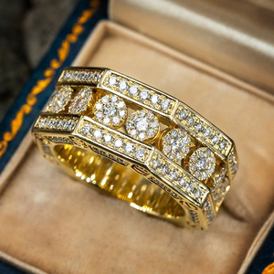 T0742 Anello da Donna in Oro Massiccio 18K con Diamante Taglio Brillante Rotondo Colore G Naturale, Gioiello per Matrimonio - Product Image 1