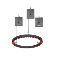 A54SJ Vintage 54x20W Réglable Dj Party Equipment Stage Lights Halo Ring Beam pour les fêtes de mariage Banquet Hall Fashion Shows