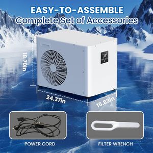 Enfriador de Agua para Inmersión en Frío Comercial 2026 de 1HP, Certificado CE, Sistema de Enfriamiento de Agua para Baños de Hielo de Acrílico para Gimnasios, Hoteles y Spas - Product Image 2