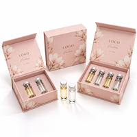 Boîte magnétique pour huiles essentielles, écologique, 20ml 30ml 50ml, pack de dix flacons, boîte magnétique à tiroir en carton ondulé kraft avec doublure en velours