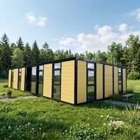Maison conteneur préfabriquée extensible à 2 chambres, prix d'usine du fabricant chinois, maison conteneur modulaire extensible