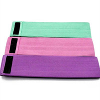 Nuevo conjunto de bandas de cadera de algodón antideslizante para yoga, bandas de ejercicio deportivo para gimnasio para entrenamiento de resistencia