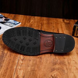 Chaussures habillées pour hommes de haute qualité - Chaussures de bureau en cuir véritable pour mariage - Style Oxford - Product Image 4