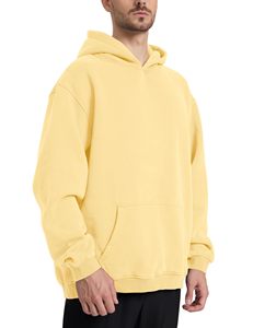 Sweat à capuche surdimensionné pour homme en coton 100% de haute qualité, 600 g/m², avec impression personnalisée, lourd, pour l'hiver - Product Image 3
