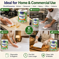 Papier essuie-tout en rouleau 2 plis en pâte de bois personnalisable pour la cuisine, populaire pour la maison, vente en gros