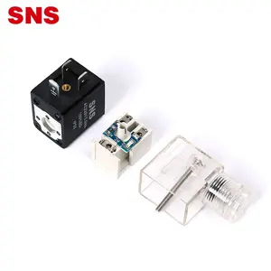 Sns Pneumatische Air 4V210-08 5/2 Poort Single Coil Controle Interne Pilot Type Elektrische Magneetventiel Met Ac/Dc 12V 24V 220V