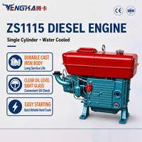Moteur diesel monocylindre Tengka Zs1115 de haute qualité, 20 CV, refroidi par eau, norme Euro 3, pour engins de construction