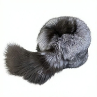 Chapeau d'hiver de luxe en vraie fourrure de renard avec queue pour femme, taille adulte, bonnet chaud en peluche – Utilisation quotidienne pour le cyclisme et le ski, ODM