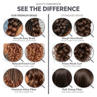 Perruques en fibre synthétique tressées de 28 pouces, bouclées à la française, pour tresses au crochet, résistantes à la chaleur, double trame, 150g de cheveux