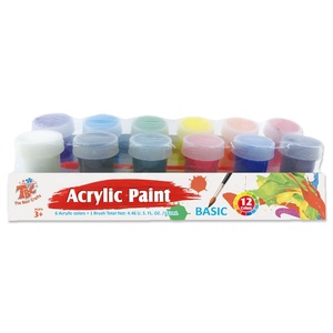 Set di 12 Colori Acrilici Lavabili in Bottiglie da 22ml, Pigmenti Non Tossici per Artisti, Bambini e Pittori Hobbisti - Product Image 2