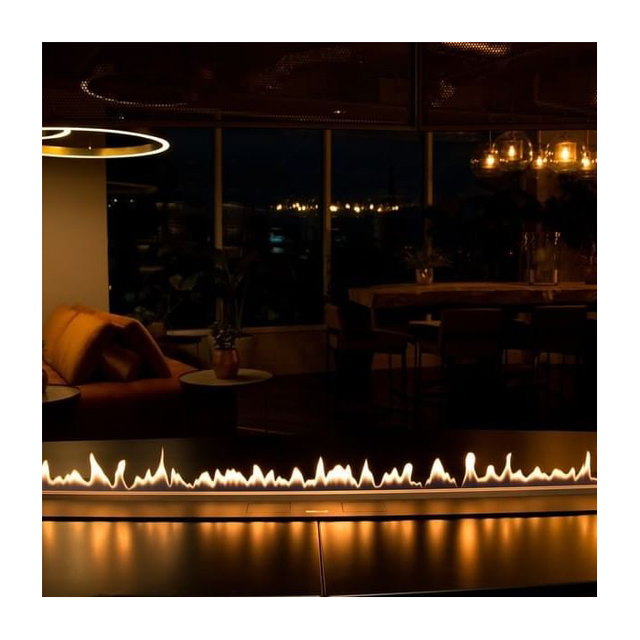 Custom Bio Ethanol Smart Electric Fireplace Remote Controlled Board Ventilation Lighting Freestanding Installation Household Use