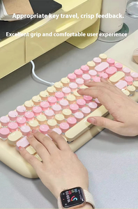 High Aesthetic 87-<b>Key</b> RGB Backlit Mechanical Keyboard New Computer Keyboard for Laptop Hot Sale Candy M - Product Image 4