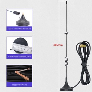 45mm nam châm lớn cơ sở 4G di động LTE antenne Wifi tổn thất thấp RG58 Cáp SMA CRC9 mcx Sucker từ 4G LTE Antenna cho router - Product Image 5