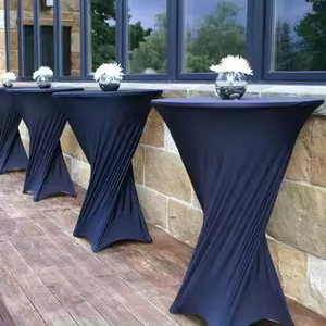 P Pies altos 60cm 80cm Mesa de bistro plegable para eventos de jardín al aire libre Comedor Uso del hotel Mesa redonda de barra alta de plástico plegable - Product Image 5