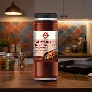 Salsa Marinada para Carne de BBQ Coreano 240g Sabor Tradicional - Salsa Lista para Usar O'food - Producto al por Mayor y OEM |   Frasco de Vidrio - Product Image 1