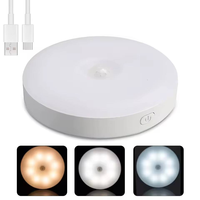 Lampe de nuit sans fil à détecteur de mouvement LED, rechargeable par USB, magnétique, à coller au mur, pour armoire, couloir, chambre, escalier, allumage/extinction automatique