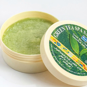 Y402 Yoko Green Tea Spa Salt Shower Bath 380g. Shower Bath Exfoliating <b>Scrub</b> Enriched with Vitamin E for Skin Lightening - Product Image 6