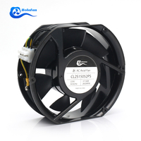 Ventilateur axial AC 172 mm 220 V 2600 tr/min à haut débit d'air avec connecteur pour armoire industrielle, machine de soudage, CVC