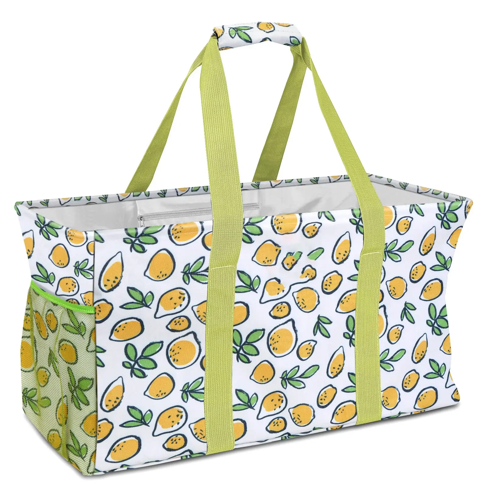 果物野菜収納女性用ワイヤーフレーム付き卸売折りたたみ式特大ユーティリティトートショッピングバッグ