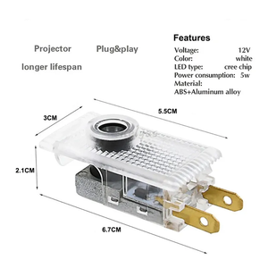 Luce di Benvenuto LED con Logo Auto per <span class=keywords><strong>Opel</strong></span> <span class=keywords><strong>Insignia</strong></span> A B <span class=keywords><strong>2009</strong></span>-2018, Proiettore Laser con Ombra Fantasma, Accessori Auto - Product Image 5
