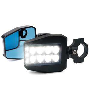 Lumière universelle de rétroviseur d'UTV avec la lumière menée de tache adaptée 1.6 "-2" <span class=keywords><strong>cage</strong></span> de barre de petit pain de pouce pour Pioneer Polaris RZR/Can Am X3 - Product Image 3