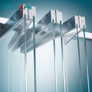 <span class=keywords><strong>Porte</strong></span> <span class=keywords><strong>coulissante</strong></span> pliante en verre sans cadre en aluminium pour bureau, aspect <span class=keywords><strong>simple</strong></span>, cloison intérieure, <span class=keywords><strong>porte</strong></span> accordéon en verre - Product Image 2