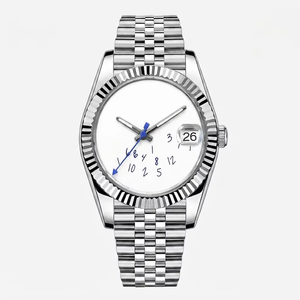 Reloj Mecánico Automático con Correa de Acero Inoxidable, Cristal de Zafiro y Fecha - Product Image 3
