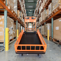 Heavy Duty Personalizable 500kg 300kg Capacidad Carro eléctrico Carro de mano Plataforma de acero de cuatro ruedas Construcción de uso industrial