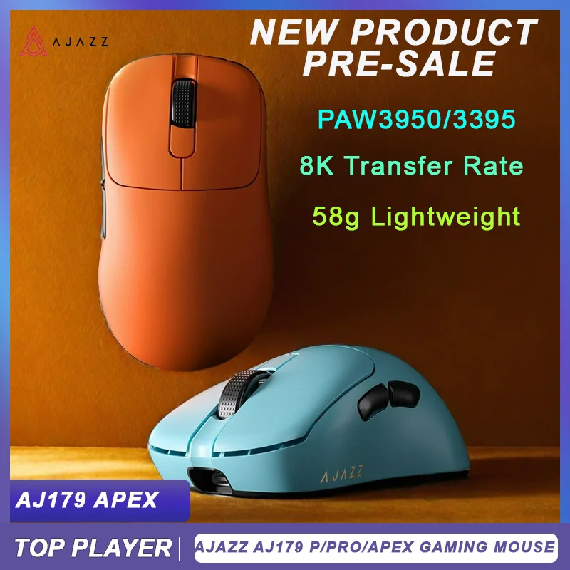 Ajazz AJ179 APEX Gaming Wireless Mouse - Rechargeable, RGB, 6