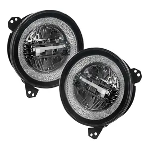 halo leds headlight 9 inch for jeep for wrangler jl 2018-2020