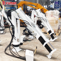 Grue hydraulique marine à flèche articulée pliable Fuman de 1 tonne, 2 tonnes, 3 tonnes, 4 tonnes pour le levage de ponts de bateaux